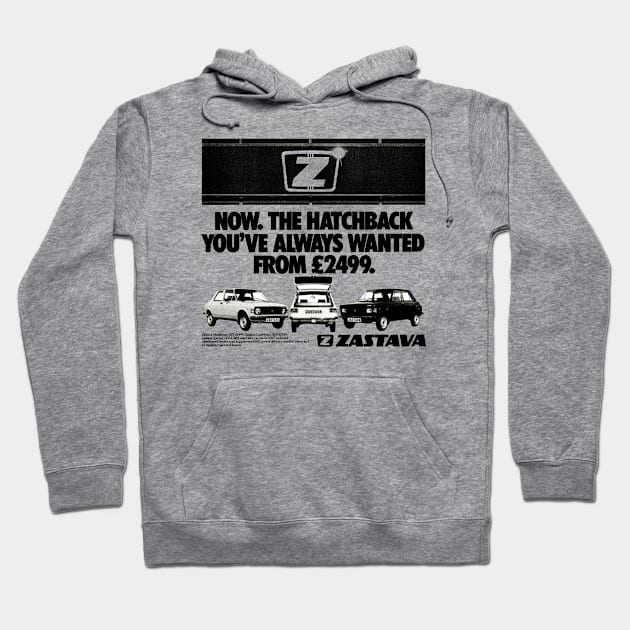 ZASTAVA YUGO - advert Hoodie by Throwback Motors